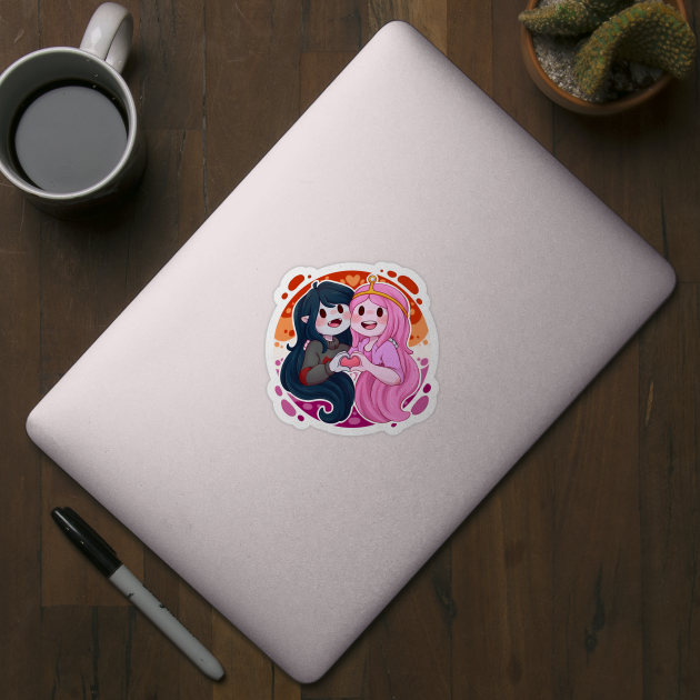 Marceline & Bubblegum by ZAIABLOOM